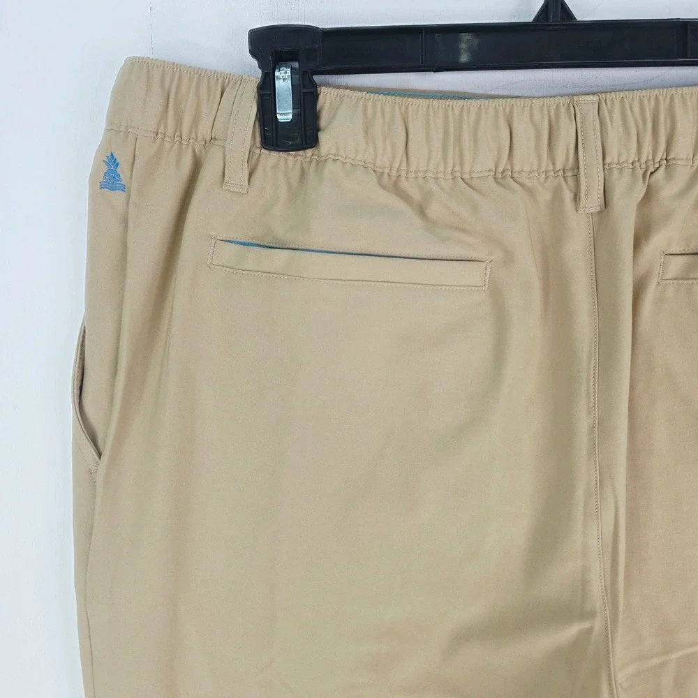 Chubbies Everywear Pants Mens 36x30 Khaki Tan Elastic Waist Performance Chino